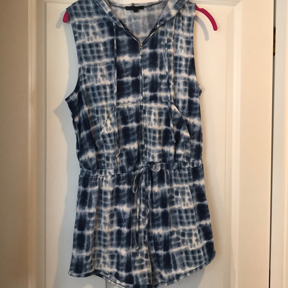 Bebop L tie dye hooded coverup